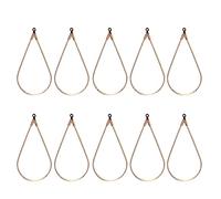 YWLUUOO 10 Pcs Hoop Earring Finding Teardrop Craft Art Accessories Components Earrings Beading