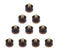 YWLUUOO 10Pcs Hard Leather Screw on Pool Cue Tip Replacement Billiard Cue Tip Pool Stick Stick Accessories for