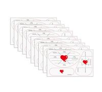 YWLUUOO 10PCS Professional Golf Swing Trainer Stickers Golf Ball Training Decals Set for Point Visualization Training Effect Label