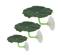 YWLUUOO 3PCS FishTank Suction Cup Leaves Natural Resting Bed Spawning Pad for Fish Easy Installation Aquarium Underwater Decors Natural Aquarium Accessories