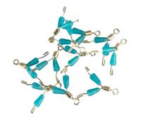 YWLUUOO 50Pcs Silicone Flexible Fork Sub Line Clamp Fishing Quick Hook Splitters Fishing Float Sinkers Stop Accessories AntiWinding Fork Double Hook Contactors