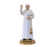 YWLUUOO Beautiful Desktop Ornament Pope Benedict XVI Ornaments Intricately Designed Sculpture for Easter Decors Long Lasting Traditional Culture
