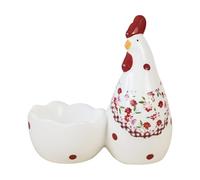 YWLUUOO Ceramic Eggs Cup with Red Florals Chicken Pattern Elegant Styles for Holding Home Decoration Ceramic Cup