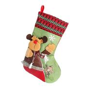 YWLUUOO Christmas Theme Stocking Large Capacity Hanging Candy Present Bag Santa/Snowman/Deer Sock Festival Mantels Accessory Home Celebration Decoration