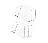 YWLUUOO Clear Multifunctional Mail Sorter with Duals Compartments for Stationery Organization Stationery Storage Rack Transparency Paper Tray