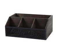 YWLUUOO Coffee Supplies Holder Featuring Open Pattern for Tea Sugar Packets and Creamer Dispensers Rural Coffee Planner