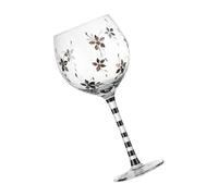 YWLUUOO Creative Hand-Painted Crystal Wine Glass Transparency High-Arched Cup Glassware for Romantics Dinners Artisanal Wine Glass