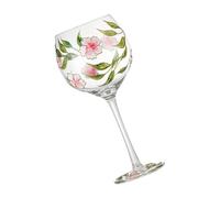 YWLUUOO Creative Hand-Painted Crystal Wine Glass Transparency High-Arched Cup Glassware for Romantics Dinners Artisanal Wine Glass