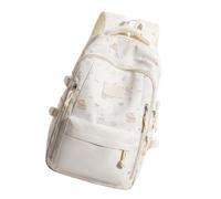 YWLUUOO Laptop Backpacks College Middle School Bookbags Multi, White