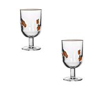 YWLUUOO Lemon Decorated 360ml Drinking Glasses Shatter Resistant Clear Pubs Glasses for Gifts Home Kitchen Party Supplies Classical Lemon Patterned Drinkware