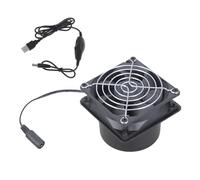 YWLUUOO Quiet 8cm USB Powered Adjustable Speed Duct Blower with Air Pipe for Printers Pet Houses Workshops Ventilation Systems Ball Bearing Exhaust Blower