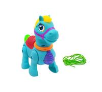YWLUUOO Random Color Electric LED Music Horse Toy Featuring Automatic Pulling and Light Effects for Children Over 3 Pull Horse Toy