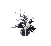 YWLUUOO Simulation Pumpkin with Leaves Statue Dashboard Ornaments False Pumpkin TV-Cabin Halloween Ornaments Holiday Decorations