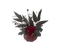 YWLUUOO Simulation Pumpkin with Leaves Statue Dashboard Ornaments False Pumpkin TV-Cabin Halloween Ornaments Holiday Decorations
