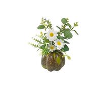 YWLUUOO Simulation Pumpkin with Leaves Statue Dashboard Ornaments False Pumpkin TV-Cabin Halloween Ornaments Holiday Decorations