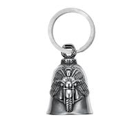 YWLUUOO Unique Bikers Necklace/Keychain with Bells Pendant for Men Trendy Accessory Riding Event and Parties Rock Metal Accessories