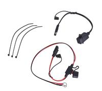 YWLUUOO USB Adapter 2.1Amp Car and Motorcycle Charging Set with Long Extension Cable for Phone Tablets Black USB Converter