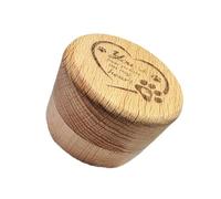 YWLUUOO Wooden Pet Keepsakes Memorial Ashes Container Box for and Furs with Natural Carved Words Remembrances Gifting Pet Storage Box