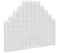 ywmigl 200 Pcs White Linking Cubes for Math Counting Cubes Manipulatives Plastic Counting Block Manipulative Classroom Learning Supplies for Educational Preschool Activities Boy Girl (White)