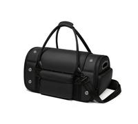 YWMJZEU Pet Carrier Bag with Trolley Sleeve Lightweight Pet Carrier with Suitcase Sleeve Secure for Commuters, Cats,Car Trips, Black, 20 Inch