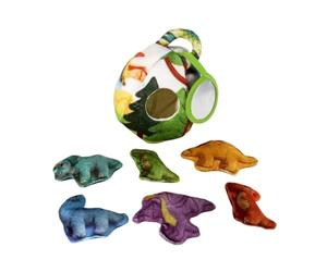 YWMJZEU Soft Playhouse Portable Textile Activity Set Sensory Soft Toy with Handle for Infants, Young Children, Travel, Nursery, Stomach Time, 62188 Dinosaur Egg Stuffing Toy