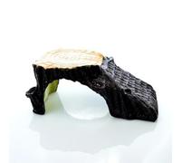 YWMJZEU Turtle Basking Perch Ramp Hide Textured Resin With Gentle Incline For Sunning Climbing And Dry Off Support Suitable for aquariums, L Ylw Tree Stump