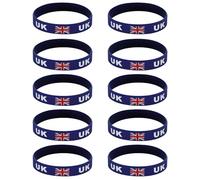 Ywmsfl 10 Piece Soccer Tournament Wristbands Bangles with Participating National Flags for Supporters Fan Gift Flag Bracelets