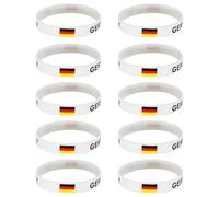 Ywmsfl 10 Piece Soccer Tournament Wristbands Bangles with Participating National Flags for Supporters Fan Gift Flag Bracelets