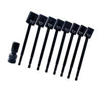 Ywmsfl 8PCS Multiple Angles Rotating Sockets Wrenches Extensions Practical Alloy Steel Suitable with Electric Impacts Driver and Ergonomic Extension Set