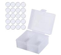 Ywmsfl Adjustable Coin Storage Case for Collectible Protective with Size Feature and Clear Designs Portable Round Coin Holder with Protective Cover