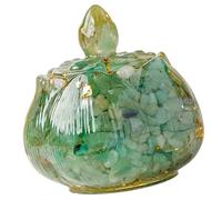 Ywmsfl Artistics Crystals Geode Resin Box Multipurpose Home Organization Decoration Positive Energy Charging Decorative Flower Storage Container