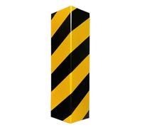 Ywmsfl Bright Yellow Black Bumper Pad Protectors Shock Absorption Foam Wall Guard for Car Doors and Garage Corners Auto Stick Garage Corner Guards for Wall