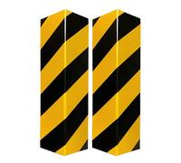 Ywmsfl Bright Yellow Black Bumper Pad Protectors Shock Absorption Foam Wall Guard for Car Doors and Garage Corners Auto Stick Garage Corner Guards for Wall