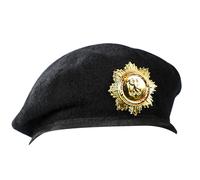 Ywmsfl Captain Caps Embroidered Berets For Uniforms Security Guards Costumes Easy Wear Accessories Golden Badge Berets