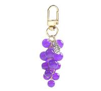 Ywmsfl Cartoon Grape Key Chain for Women Colorful Fruit Keyring Bag Car Holder Backpack Pendant Keychain Jewelry Accessories