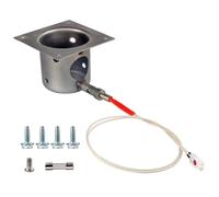 Ywmsfl Cooking Space and Igniting Rod Unit Designed for Effective Pellet Barbecue Maintenance Heavy Duty Coated Cooking Chamber and Ignition Rod Kits