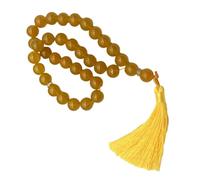 Ywmsfl Elegant Glass Muslims Tasbih 33 Beads Dhikr Bead for Spiritual Practice Religious Ritual and Mindful Reflection Islamical Prayer