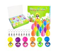 Ywmsfl Entertaining Round Themed Shells with Random Keychain Inside Amazing for Yearly Decorations and Gifts Easter Party Bonuses