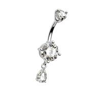 Ywmsfl Ergonomic Stainless Steel Belly Jewelry Multi-Color Options for Day/Night, Secure Fit Body Fashion Accessory