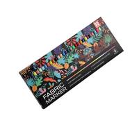 Ywmsfl Fast Drying Permanent Fabric Marker Pen for Clothing Repair and Art, Visible in Cloth Marker Quick Dry Permanent Inks Paint Pen for Textile Design Creative Painting Visible After Evening