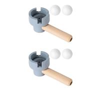 Ywmsfl Interactive Party Blow Ball Set Wood Encourages Social Play and Developmental Growth Hand Eye Coordination Toy