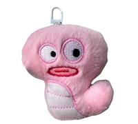 Ywmsfl Playful Big Eyed Snake Plush Accessory Playful Cartoon Styles Snake Pendant Keychain with Bright Colors and Soft Texture