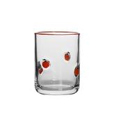 Ywmsfl Practical Glass Juices Cup for Daily Drink Fruit Designs Dishwasher Safe Smooth Finishes Easy Cleaning Sturdy Party Glass