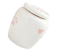 Ywmsfl Sealed MoistureProof Pet Ashes Box Engraves Personalize Keepsakes Cats Dogs Indoor Outdoor Ceramics Urn Dog Ashes Memorial Keepsakes Coffins Boxes