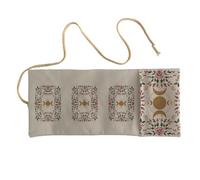 Ywmsfl Tarots Organizers Poly Linen Washable Bold Artistic Pattern Compacts Foldable for Oracles and Playing Card Reusables Cards Game Organizers