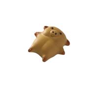 Ywmsfl Unique Grape Clay Bubble Tea Swine Sculpture Artistic House Deck for Enthusiasts and Antiques Artistic Table Deck