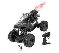 Ywmsfl Upgrades 1: 18 Scale Alloy Remote Control Off Road Brute Truck with LED Lights & Sprays Effect for Outdoor Adventure Strong ABS Car for Kids