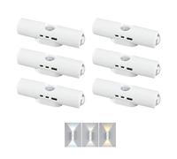 Ywmsfl USB Rechargeable Motion Night Light, Wide Angles 120° Detection, Magnet Mount, Auto On/Off, Adjustable Colors LED Light