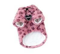 Ywmsfl Warm Fleece-Lined with Leopard Print for Winter Comfort and Cold Thermals Cats Coat