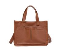 Ywmsfl Waterproof Shoulder Bag Permanent PU Substance Professional Planner for Business Rudiments Thin Ergonomic Work Bag